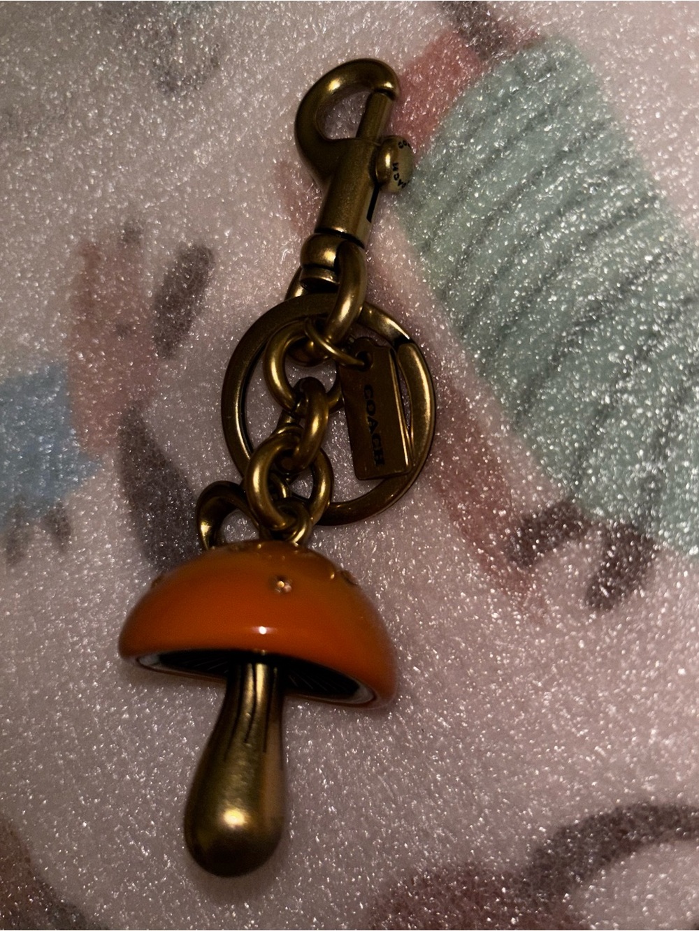 Coach Mushroom Charm KeyFob New Without Tag - Picture 6 of 7